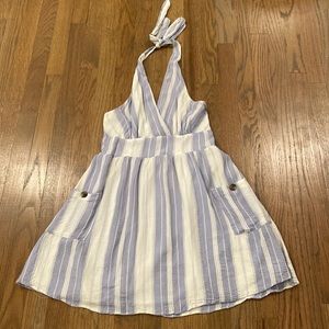 American Eagle Striped Halter Dress - Small